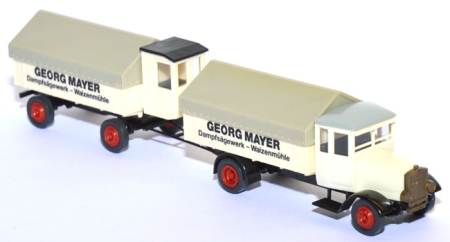 MAN T5 Pritschen-Lastzug G. Mayer Dampfsägewerk - Walzenmühle