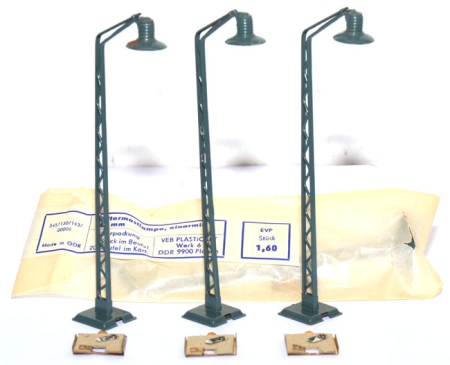 Gittermastlampe einarmig 100 mm, E 5,5 - 4 Stück