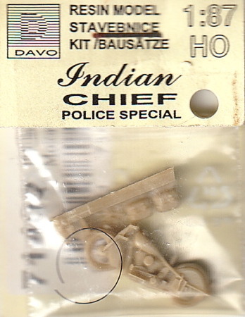 Indian Chief Police Special Motorrad 1940 Bausatz Resin