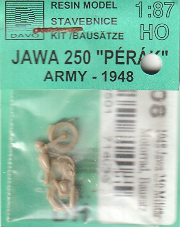 Jawa 250 Perák Armee Motorrad 1948 Bausatz Resin