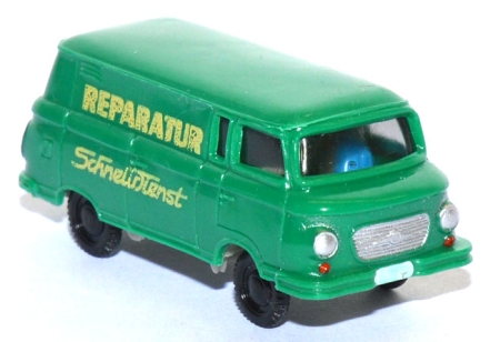 Barkas B 1000 Kasten Reparatur Schnelldienst verkehrsgrün