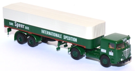 Büssing LS 11 Pritschensattelzug Carl Speer