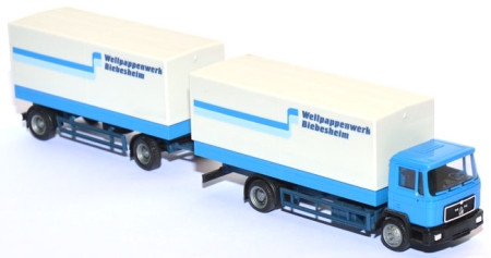 MAN M 90 Pritschen-Lastzug Wellpappenwerk Biebesheim