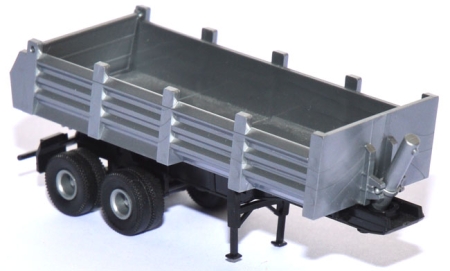 Hinterkipper-Sattelauflieger silber