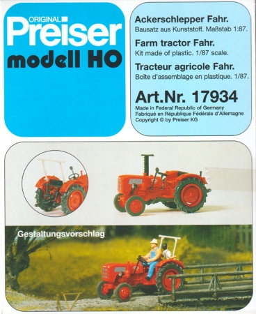 Fahr Ackerschlepper rot Bausatz