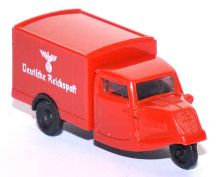 Tempo Hanseat Dreirad Kasten Deutsche Reichspost rot