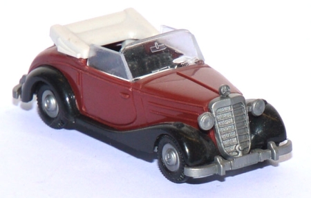 Mercedes-​Benz 170 S Cabriolet offen rotbraun