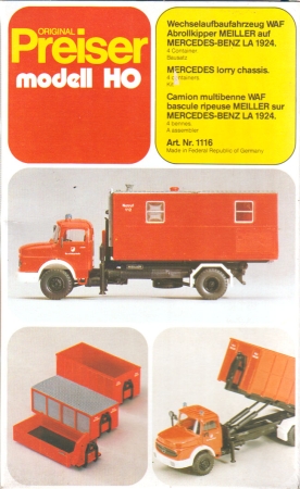 Mercedes-​Benz LA 1924 Wechselaufbaufahrzeug Feuerwehr Bausatz