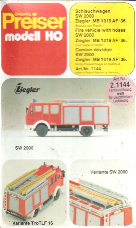 Mercedes-​​Benz 1019 AF/36 Schlauchwagen SW 2000 Bausatz