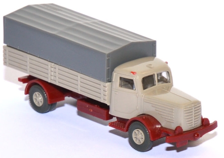 Büssing 8000 Pritschen-​​​​LKW graubeige