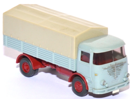 Büssing LU 7 Pritschen-​LKW hellblaugrau