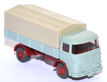 Büssing LU 7 Pritschen-LKW hellblaugrau