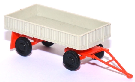 Pritschen-​​​​​​​​​​​LKW-​Anhänger E 5-2 2achsig lichtgrau