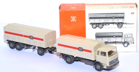 Mercedes-​Benz LP 1620 Pritschenlastzug DB hellelfenbein