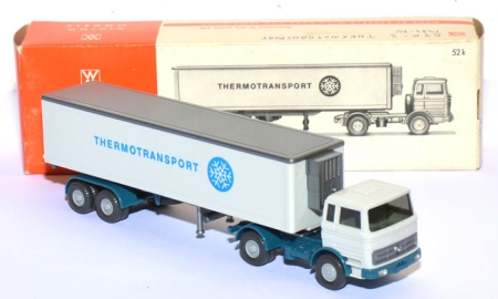 Mercedes-​Benz LPS 1620 Kühlkoffersattelzug Thermotransport