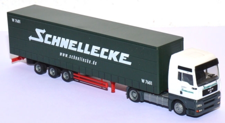 MAN TG 460 A XXL Gardinenplanen-Sattelzug Schnellecke