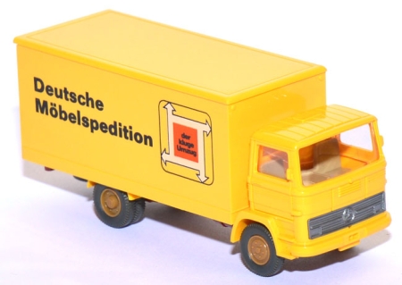 Mercedes-​Benz LP 1317 Koffer-​LKW Deutsche Möbelspedition gelb