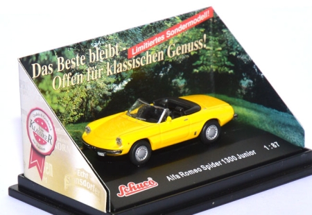 Alfa Romeo Spider 1300 Junior offen gelb