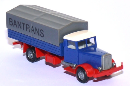 Hanomag HD5N Pritschen-​​​​​​LKW ultramarinblau