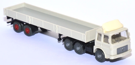 MAN 26.304 DFS Langpritschensattelzug perlweiß