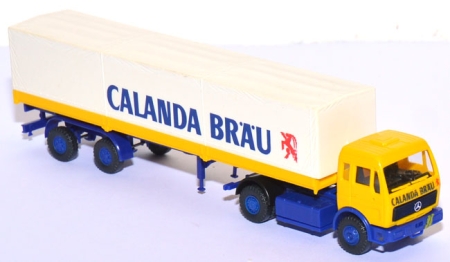 Mercedes-Benz 1217 LS/36 Pritschen-Sattelzug Calanda Bräu