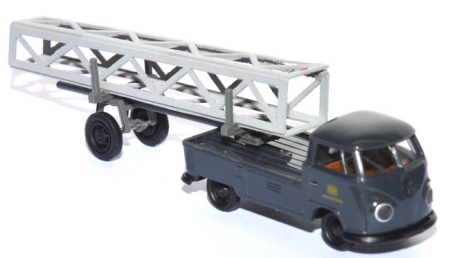 VW T1 Pritsche mit Nachläufer und Ladegut DB Signalmeisterei