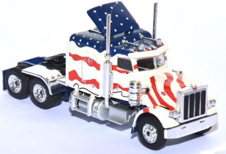 Peterbilt 359 Zugmaschine Stars and Stripes weiß