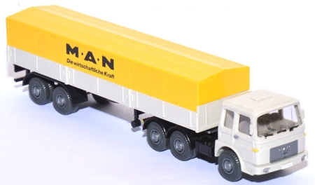 MAN 19.230 Pritschensattelzug MAN grauweiß