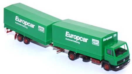 Mercedes-​Benz LP 814 Pritschenlastzug Europcar grün