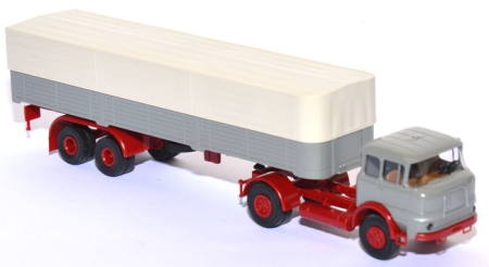 Krupp SF 980 Pritschensattelzug grau