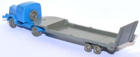 Henschel HS 140 S Tiefladesattelzug himmelblau unverglast