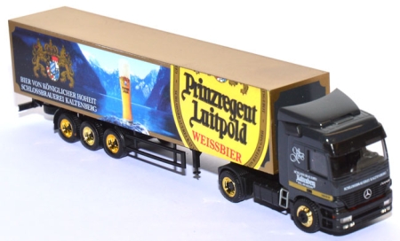 Mercedes-​Benz 1853 Koffersattelzug Schlossbrauerei Kaltenberg