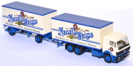 Mercedes-​Benz Getränkekoffer-​Lastzug Maisels Weisse