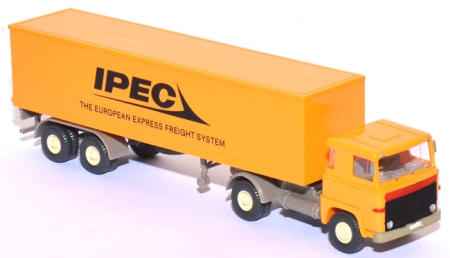 Scania 111 Koffersattelzug IPEC melonengelb