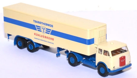 MAN 10.212 Pausbacke Kühlkoffer-​Sattelzug Transthermos