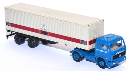 Mercedes-Benz SK 1748 Containersattelzug 40 ft Intertrans / DB Bahn