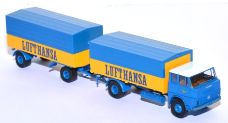 Henschel HS 16 HZ Pritschen-​Lastzug Lufthansa