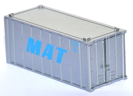 Container 20 ft MAT silbern