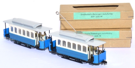 Straßenbahn Leipzig von 1896 blau