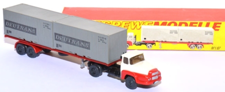 Unic Izoard Containersattelzug 2 x 20 ft Deutrans