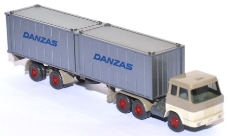 Hanomag-​Henschel F 221 S Containersattelzug Danzas graubeige
