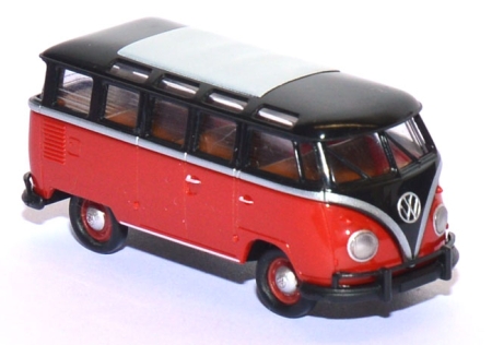 VW T1b Bus Samba schwarz / rot