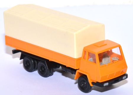 Steyr 1490 Pritschen-​LKW gelborange