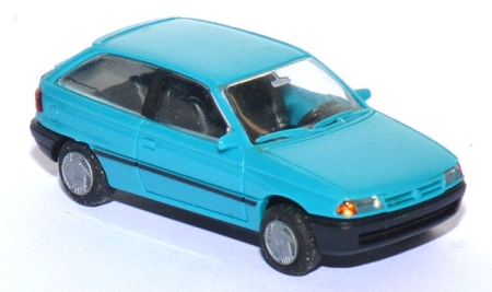 Opel Astra Fließheck türkisblau