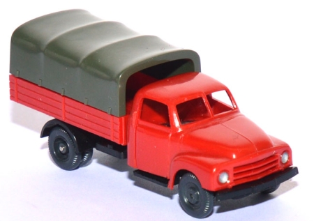 Opel Blitz 1,75 t Langhauber Pritsche Feuerwehr rot
