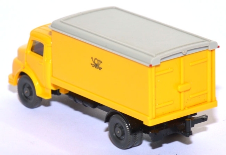 Mercedes-​​​Benz L 1413 Koffer-​​​LKW Post gelb
