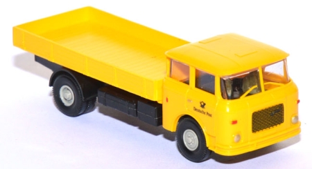 Skoda S 706 RT Pritschen-LKW Deutsche Post gelb