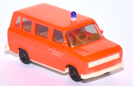 Ford Transit MK2 Bus Feuerwehr Nürnberg tagesleuchtrot