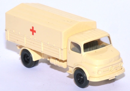 Mercedes-​​​Benz L 1413 Pritschen-​​​LKW Rotes Kreuz creme