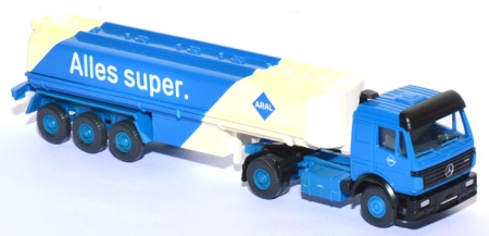 Mercedes-​Benz SK 1835 Tanksattelzug ARAL himmelblau